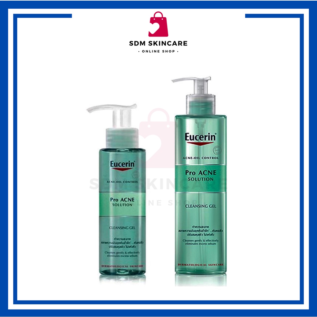 [Exp:2026] Eucerin ProACNE SOLUTION CLEANSING GEL 75ML | 200ML | 400ML