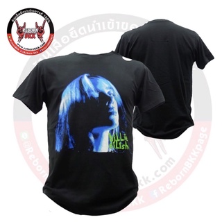 ผ้าฝ้าย 100%เสื้อยืด Billie Eilish ลิขสิทธิ์แท้100%S-3XL