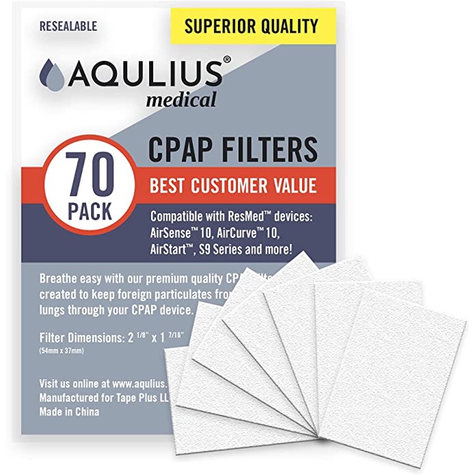 พร้อมส่ง !! AQULIUS กรองเครื่อง ResMed Air Filter for S10, Airsense 10, Aircurve 10, S9 Series, Airs