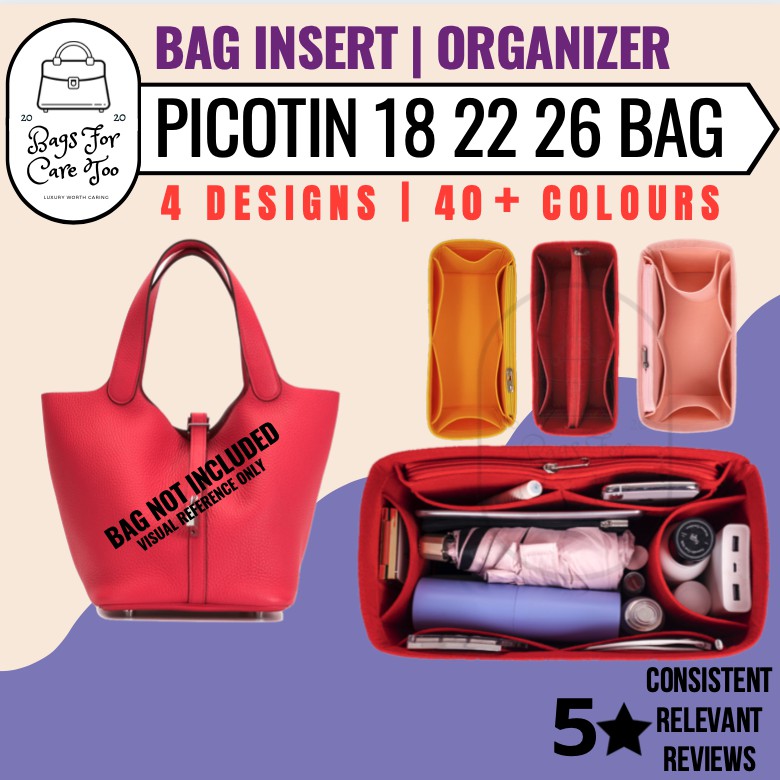 Bag Insert Organizer Cadeau voor haar Keep Bag in Shape Tassen & portemonnees Handtassen Handtasinzetten Bag Liner voor Picotin 18/22/26 