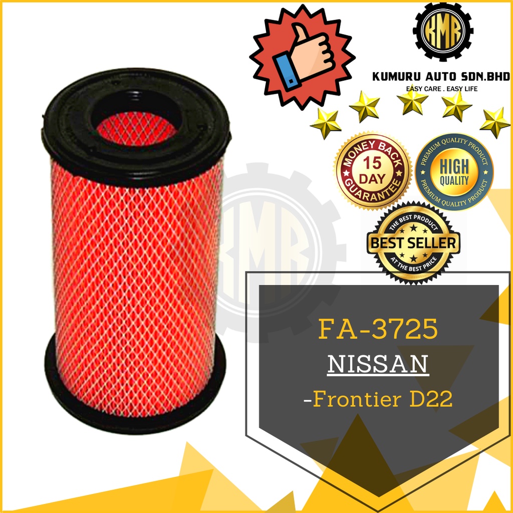 กรองอากาศ Nissan Frontier D22 - FA-3725 / 16546-9S000 /16546-9S001 / 16546-VK500 / 16546-VK501