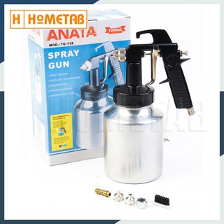 ANATA กาพ่นสี Low Pressure Spray Gun พร้อมหัวปรับ 3 แบบ เครื่องพ่นสี กาล่าง