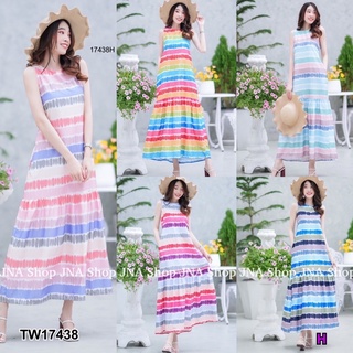 TW17438 เดรส rainbow ต้อนรับ Summer น่ารักมาก