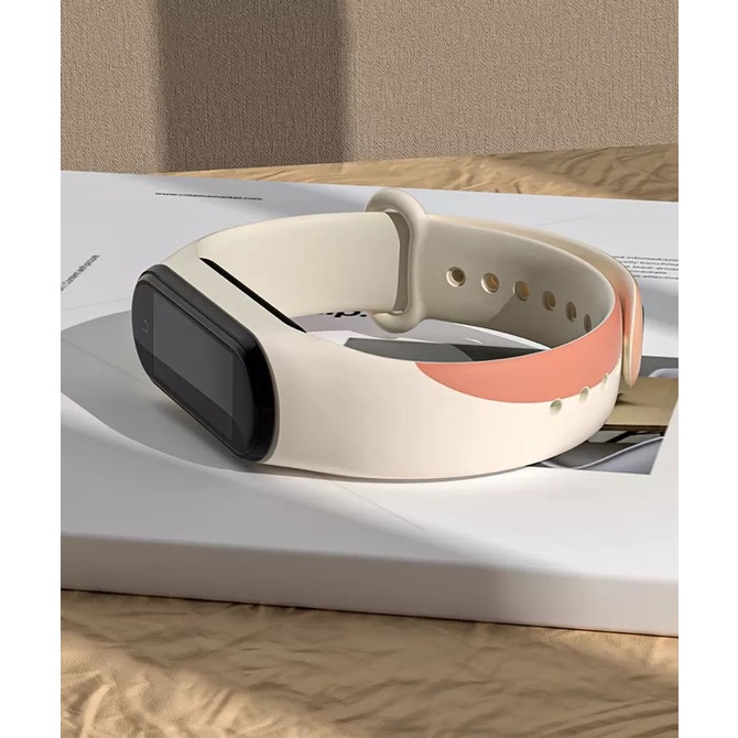 พร้อมส่งจากไทย สายซิลิโคน TPU ลาย Morandi Xiaomi Mi band 7 6 5 4 3 Sport for miband สาย Miband สายสปอร์ต Mi4 Mi5 Mi6 Mi7 #7