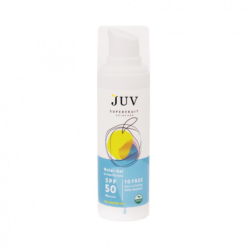 JUV Water Gel UV Protection SPF 50 PA++++ 30 ml. Hej, Hej Street Beauty, เฮ้สตรีทบิวตี้