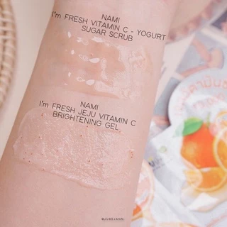 (1 ซอง) นามิ Nami I'm Fresh Series เจลวิตามินซีส้ม + สครับมะขาม + เจลอโลเลม่อน 30กรัม