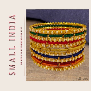 {**ส่งฟรี**} SMALL INDIA ☀️🌸 Multicolor Bangles ☀️🌸 12 Bangles