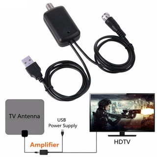 อุปกรณ์ขยายสัญญาณเสาอากาศดิจิตอลทีวี HDTV Antenna Amplifier Signal Booster High  ( ไม่รวมเสาอากาศทีวี )