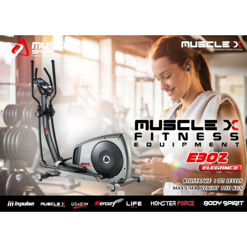 เครื่องเดินวงรี E302 Elegance Elliptical MuscleX