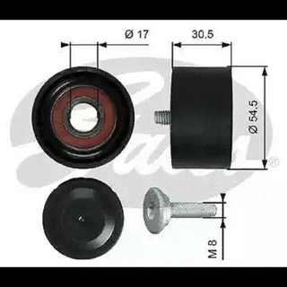 ลูกรอก (GATE) : BENZ 55มม. OM642 / C (W203-4) E (W211-2) S (W221) CLS (C218-9) Vito (W639)