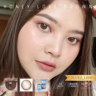 ตาหวานนัว🧸 คอนแทคเลนส์(ขนาดโต) Honey Love Luxzylens เลนส์กรองแสง ผลิตที่เกาหลี ของแท้รับจากบริษัทโดยตรง honeylove