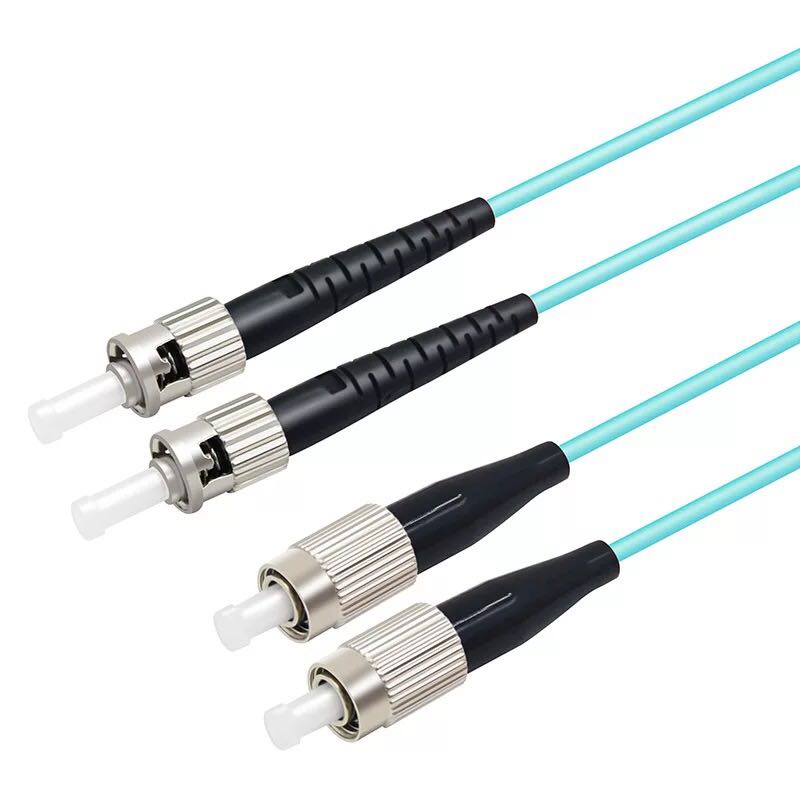 OM3 FC/UPC-ST/UPC Multi-Mode Fiber Cable Multimode Duplex Fiber Optical Jumper Patch Cord  5pcs Lot
