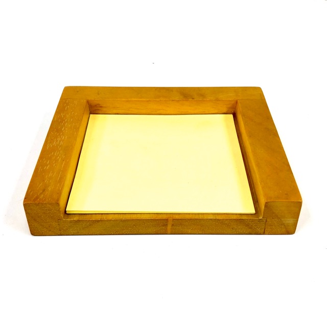 Post it holder stand wood POST-IT Notes Desk Office Organizer