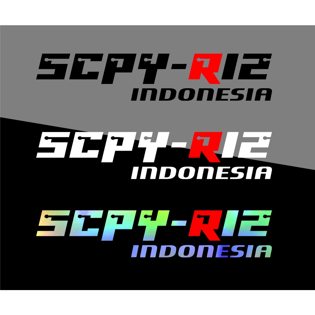 สติ๊กเกอร์ตัด SCOOPY R12 SCPY R12