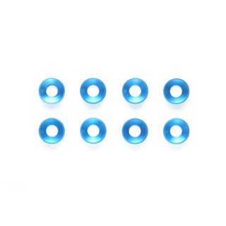 TAMIYA 54156 3mm ALUMINUM COUNTERSUNK WASHER (8PCS./BLUE)