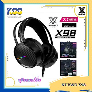 NUBWO GAMER X98 [7.1]HEADSET (หูฟังเกมมิ่ง)  (BLACK)