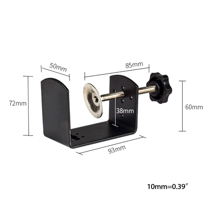 btsg C Shape Table Mount Clamp for Fittings Metal Desk Clip Hose Microphone Stand