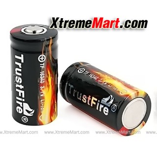 แบตเตอรี่ชาร์จ TrustFire R123A 16340 3.7V 880mAh Li-ion No Protect (ราคาต่อก้อน)