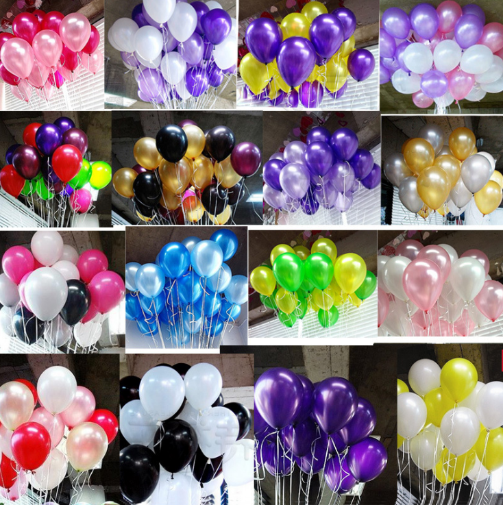 ลูกโป่งยางเมทัลลิก ขนาด 10 นิ้ว สําหรับตกแต่งปาร์ตี้วันเกิด งานแต่งงาน 10 ชิ้น ต่อชุด