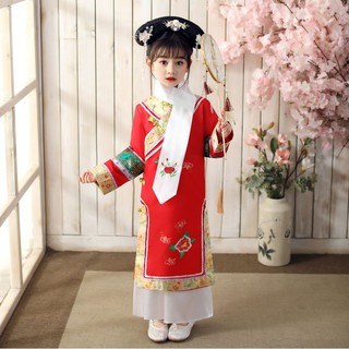 ชุดจีนโบราณเด็กสวยไปสมัยราชวงศ์ฮั่นจ้า(ได้ครบเซ็ต)