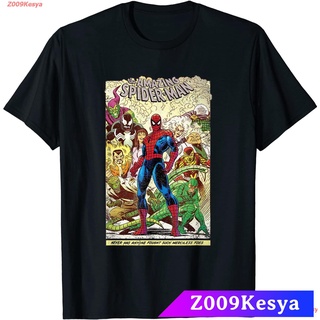 Z009Kesya เสื้อยืดสีพื้นผู้ชาย Marvel The Amazing Spider-Man Comic T-Shirt sale