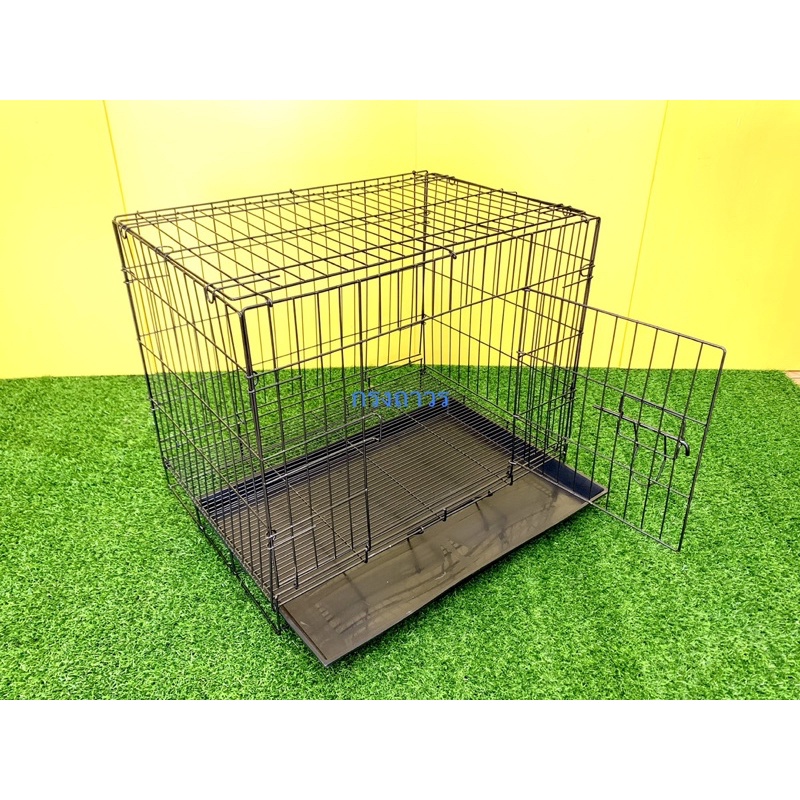 กรงพับได้ no.3 และ no.4 ลวดหนา! พกพาง่าย จัดส่งส่งไว!  กรงหมา กรงแมว กรงกระต่าย กรงสัตว์เลี้ยง กรงสุนัขเล็ก ก40ย60ส50cm. - รูปที่ 6