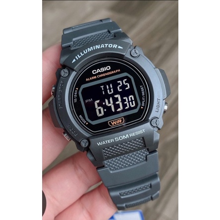แท้แน่นอน 100% ออกใหม่ล่าสุด กับ Casio W-219H-8B อุปกรณ์ครบทุกอย่างพร้อมใบรับประกัน CMG ประหนึ่งซื้อจากห้าง