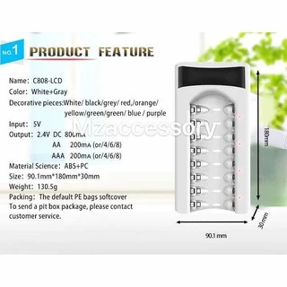BTY ถ่านชาร์จ AAA 1350 mAh NIMH Rechargeable Battery (4 ก้อน)