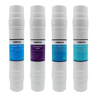 (ส่งฟรี) TURBORA ชุดไส้กรองน้ำดื่ม 4 ขั้นตอน (4 ชิ้น) สำหรับรุ่น BUF-401, BUF-401N