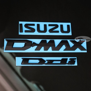 All New Isuzu D-MAX 2020 ชุด 3 ชิ้น ป้ายโลโก้ ตัวนูน ISUZU D-MAX Ddi ติดท้ายรถกระบะ สีดำด้าน