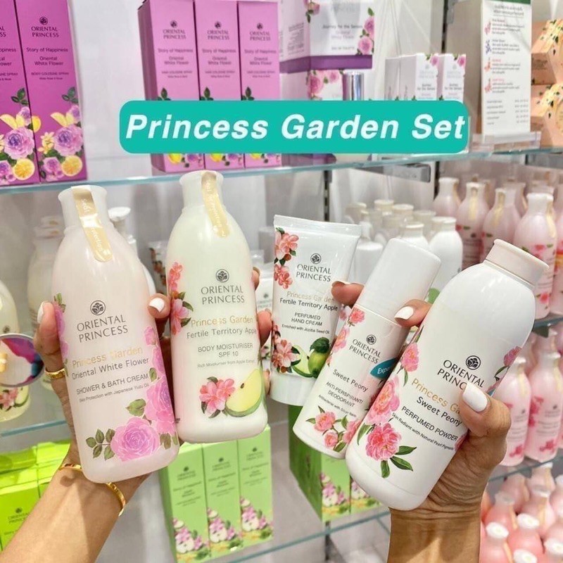 แท้จากชอป Oriental Princess Princess Garden โลชั่น SPF 10 ครีมอาบน้ำ โรลออน แป้งฝุ่น หอม วิ้ง