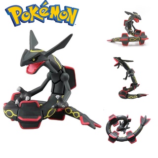 PVC Pokemon Model Rotatable Toys Shiny Rayquaza Zygarde Arceus Collection Dolls Figurines Gifts