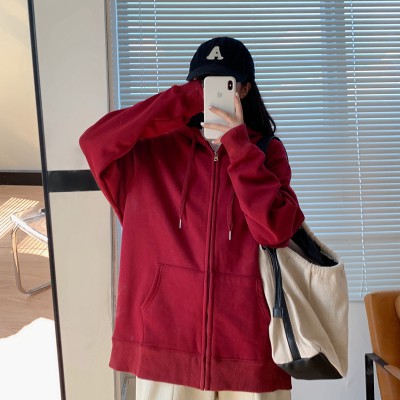 carla hoodie red