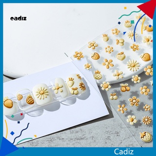 Cadi สติกเกอร์ มีกาวในตัว ลอกออกได้ สําหรับตกแต่งเล็บ DIY