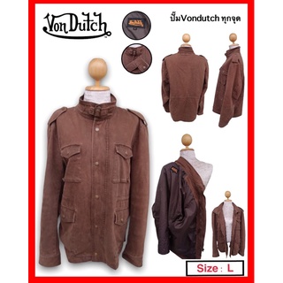 เสื้อแจ็กเก็ตยีนส์Vondutch วินเทจ(มือสอง)