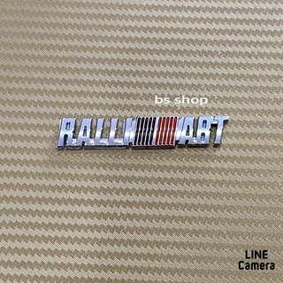 โลโก้* RALLI ART งานโลหะ  ( ขนาด* 1.2 x 6.4 cm ) ราคาต่อชิ้น