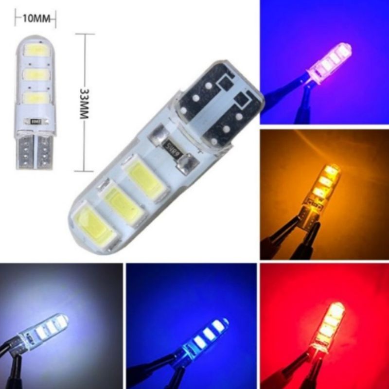 MATA T10 Jelly ไฟเลี้ยว Led กระพริบและไม่กระพริบ 6 จุด