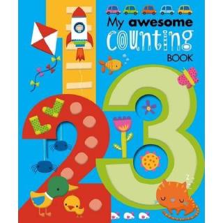 English Book - My awesome counting book 123 **สันหนังสือมีบุบนิดหน่อยเนื่องจากการขนส่งค่ะ**
