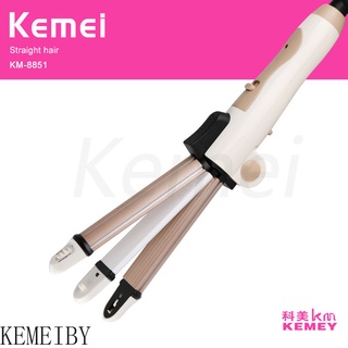 Kemei เครื่องหนีบผมตรง 3 In 1 เครื่องม้วนผม พับได้ ขนาดเล็ก พับได้ KM-8851 Kemeiby