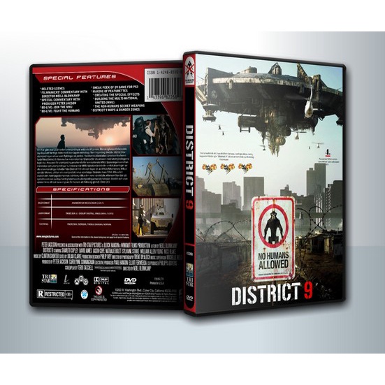 [ DVD Movie มีปก+สกรีนแผ่น-ไม่มีกล่อง ]  District 9 ยึดแผ่นดิน เปลี่ยนพันธุ์มนุษย์ ( 1 DVD )