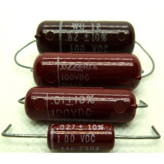 คาปาซิเตอร์  Capacitor TRW / Good all Red FILM POLYSTYRENE 1920-30s