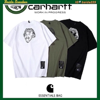 💥New💥แท้จากญี่ปุ่น Carhartt เสื้อยืดแขนสั้น ทรงหลวม สำหรับผู้ชายและผู้หญิง