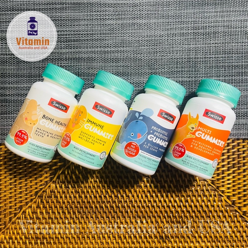 Swisse Kids Gummies สวิส เยลลี่ กัมมี่ วิตามิน Bone health Probiotic , Multi Vitamin , Immune จากออสเตรเลีย