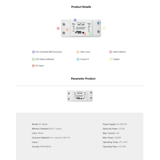 Tuya สวิตช์รีเลย์เบรกเกอร์ Wi-Fi เปิดปิด ตั้งเวลาผ่านแอปและสั่งงานด้วยเสียง Alexa/Google Home