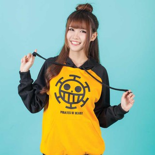 Dextreme เสื้อฮู้ดวันพีซ (DOP-401) Hoodie Onepiece : ลอว์ Law Yellow