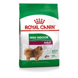 Royal Canin mini indoor Adult 3kg อาหารสุนัข เลี้ยงในบ้านอายุ 10เดือน-8ปี ขนาด 3กิโลกรัม