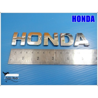 HONDA "CHROME" LETTER &amp; STICKER SET  // สติ๊กเกอร์อักษร (กว้าง 2.5 ซม.) (ยาว 3 ซม.) (หนา 0.3 มม.) ต่อ 1 ตัวอักษร