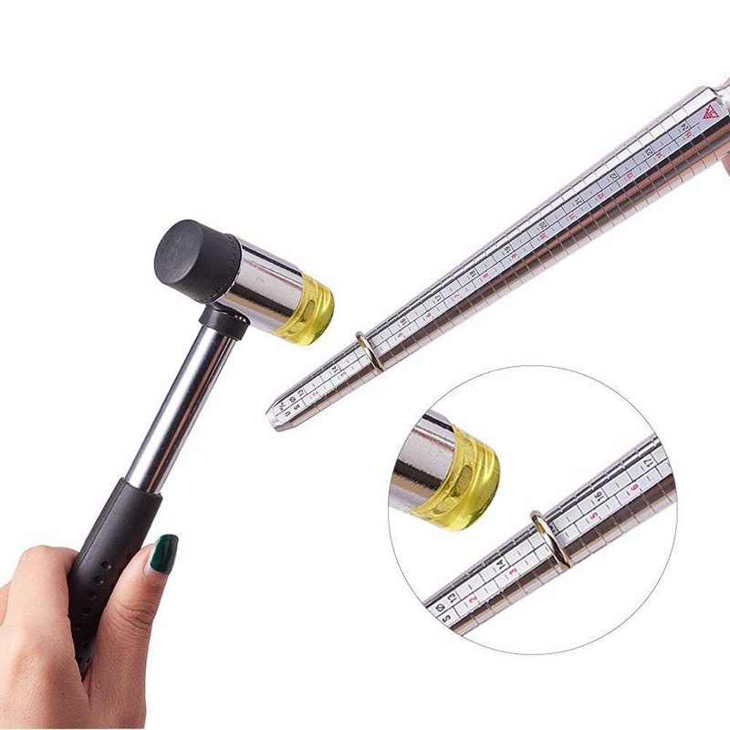 Ready Stock 4 Sets Ring Mandrel Jewelry Sizer Tool And Rubber Jewelers COD wiubjiofd12.th