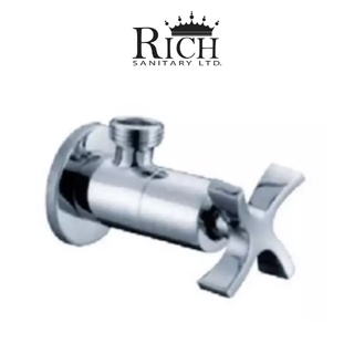 Rich Collection SV-02290 วาล์วเปิดปิดน้ำ ก๊อกฝักบัว ทรงดอกไม้ Stop Valve ก๊อกต่อฝักบัวสต๊อปวาลว์ทองเหลือง