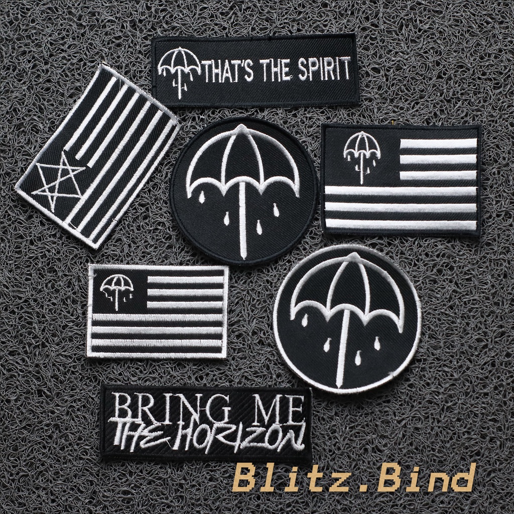 สายโลโก้สัญลักษณ์ปักแพทช์ Bring Me the Horizon